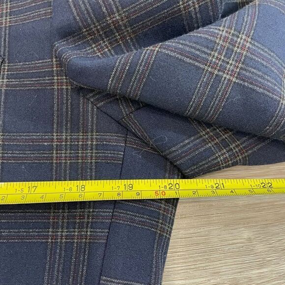 MArciano Guess Mens Stretch Retro Check Navy Jacket Blazer Sport Coat sz S - Picture 9 of 11